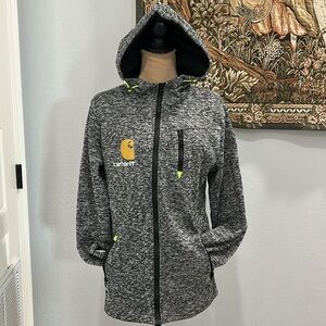 Fashion Wear Carhartt Logo Full Zip‎ Hoody Jacket. Unisex. Size L